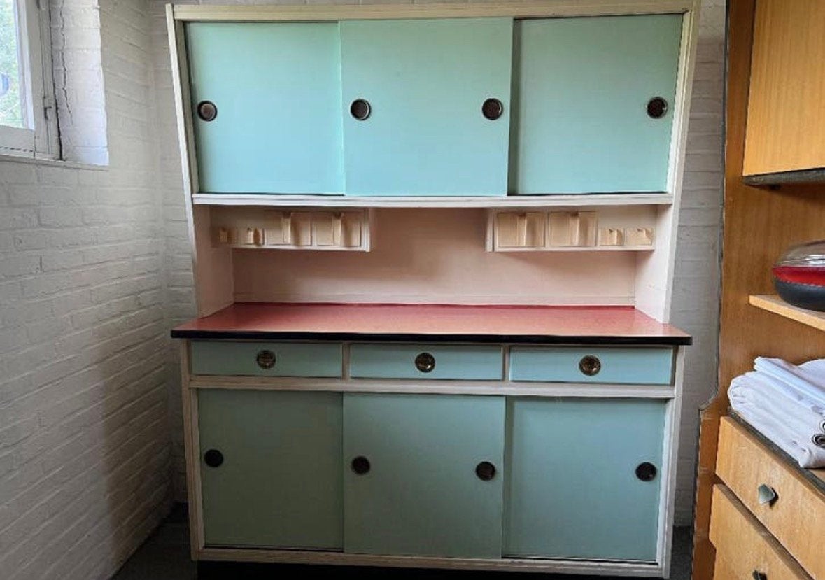 Vintage keukenkast living, Antiek en Kunst, Ophalen
