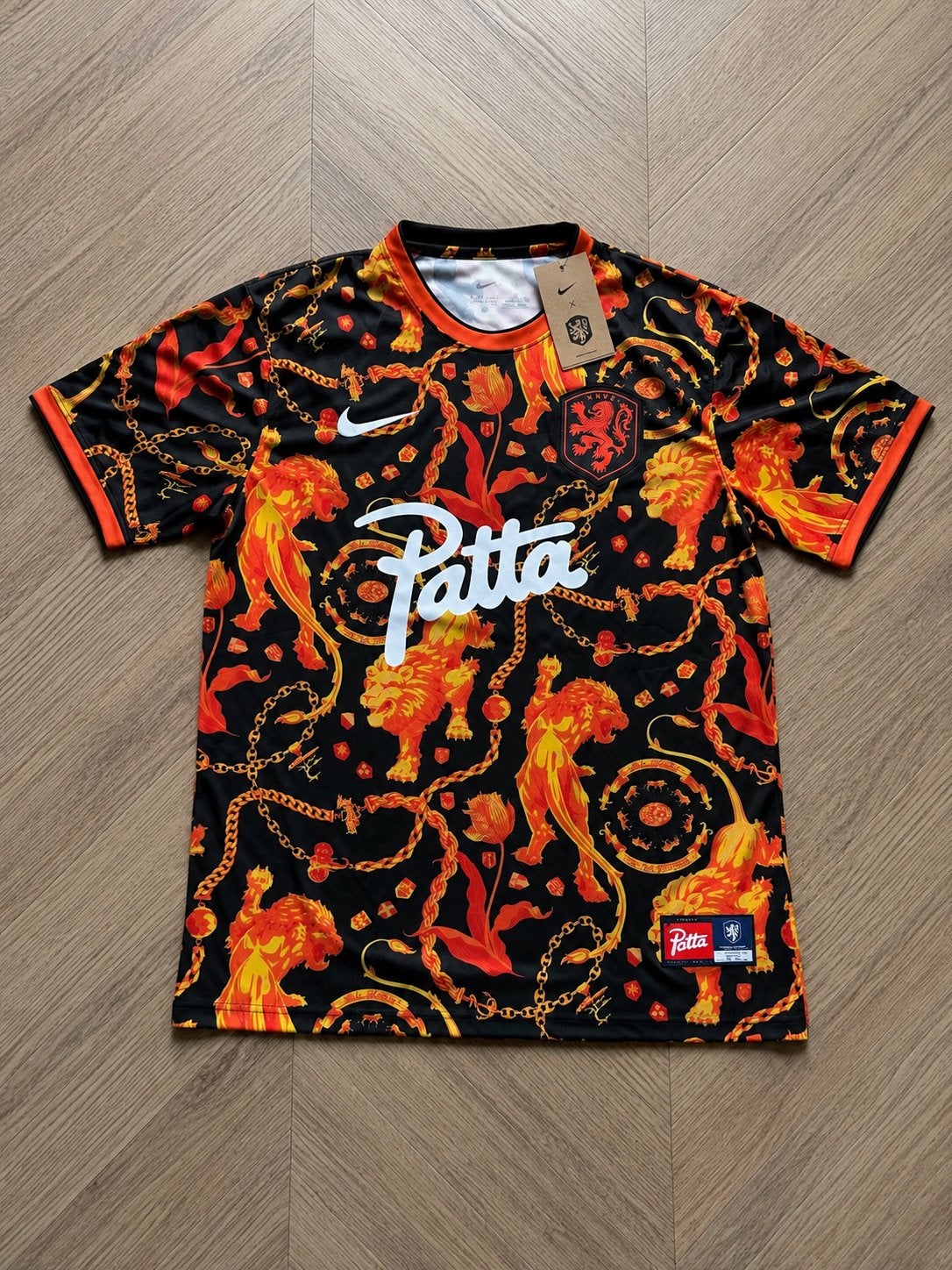Nederland Shirt 26/28 Patta Prematch Maat L XL XXL, Sport en Fitness, Maat L, Verzenden, Nieuw, Shirt