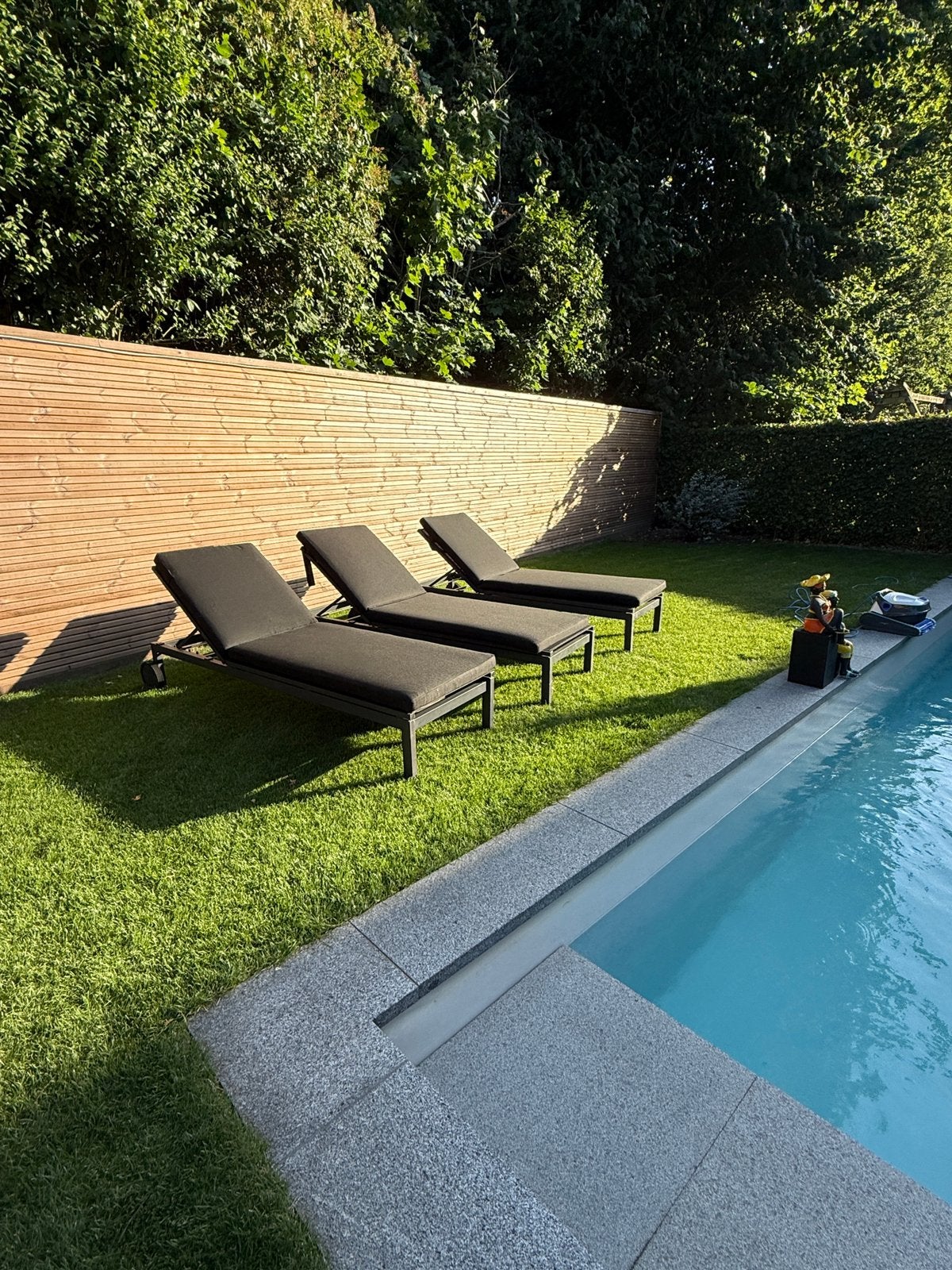 Ligstoelen met bijpassende kussens, Tuin en Terras, Ligbedden, Ophalen, Zo goed als nieuw