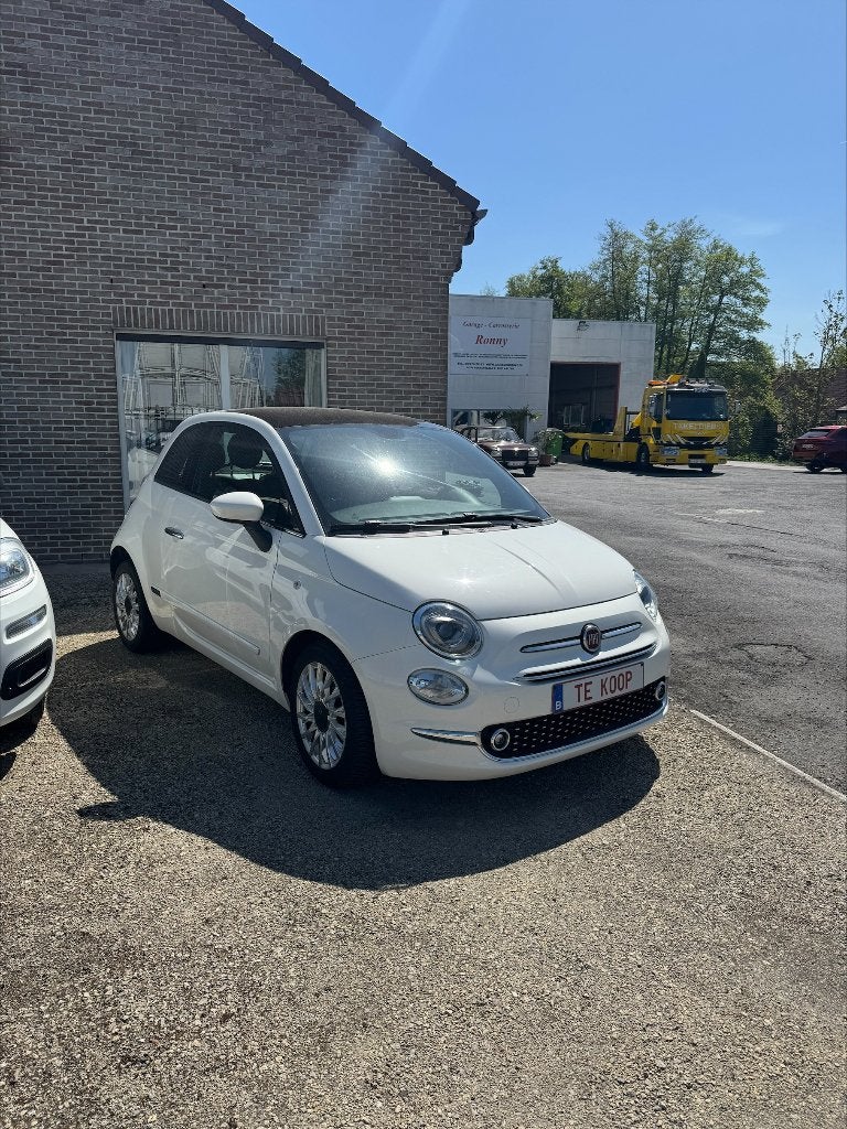 Fiat 500 automatique in nieuwstaat, Auto's, Fiat, 4 zetels, Stof, Wit, Bedrijf