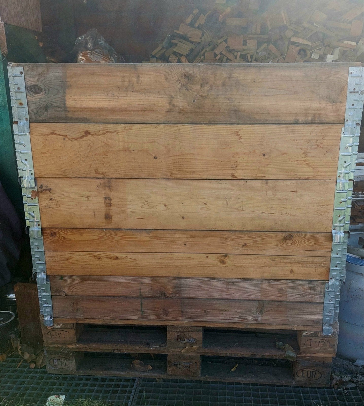 palletranden / compostbak, Tuin en Terras, Ophalen, Hout