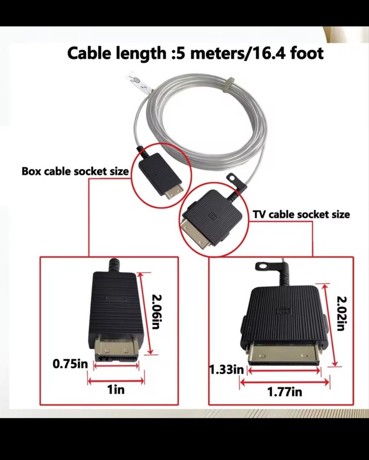 Câble 5m Samsung one connect, Audio, Tv en Foto, Overige Audio, Tv en Foto