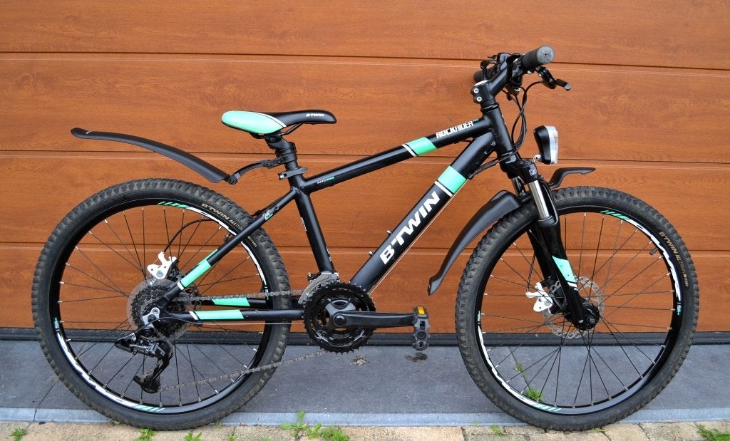 B-twin rockrider 700 disc. 24 inch. Topstaat. Npr 420 €, Fietsen en Brommers, Ophalen, 24 inch, B-Twin, Versnellingen