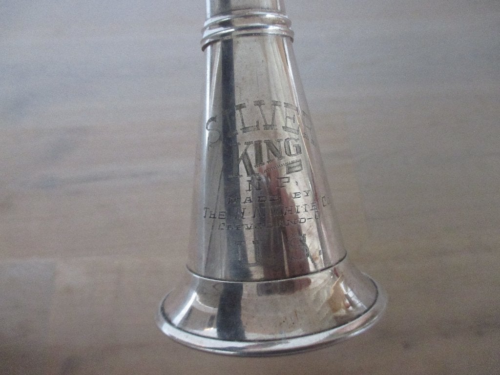 King metalen klarinet, Musique & Instruments, Instruments à vent | Clarinettes, Utilisé, Clarinette en si bémol, Métal, Avec valise