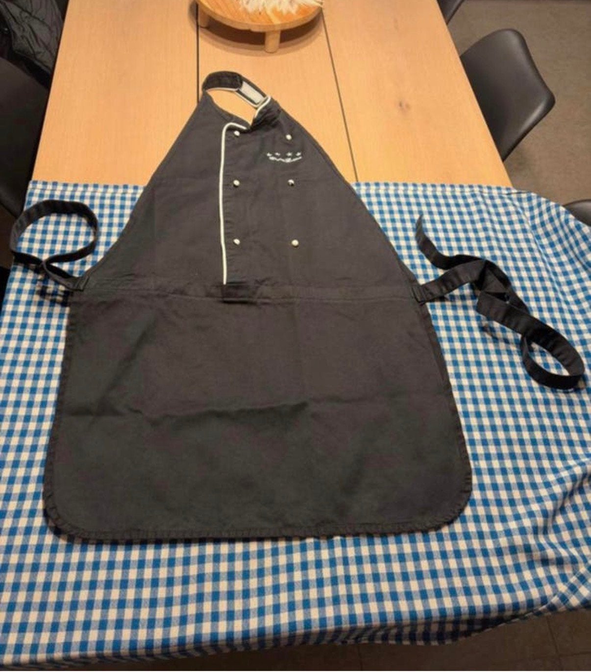 Kitchen Apron - Chef de Cuisine - New, Huis en Inrichting, Keuken | Textiel, Ophalen, Nieuw, Zwart, Overige typen
