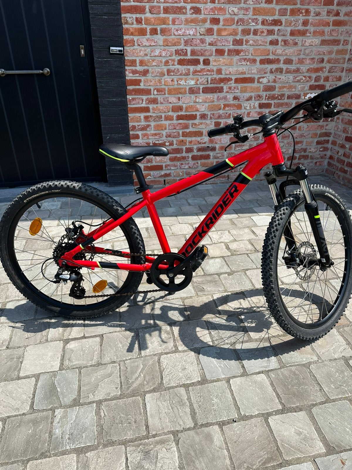 Kinderfiets Rockrider 6-12j, Fietsen en Brommers, Fietsen | Mountainbikes en ATB, Hardtail, Zo goed als nieuw, Schijfrem, Ophalen