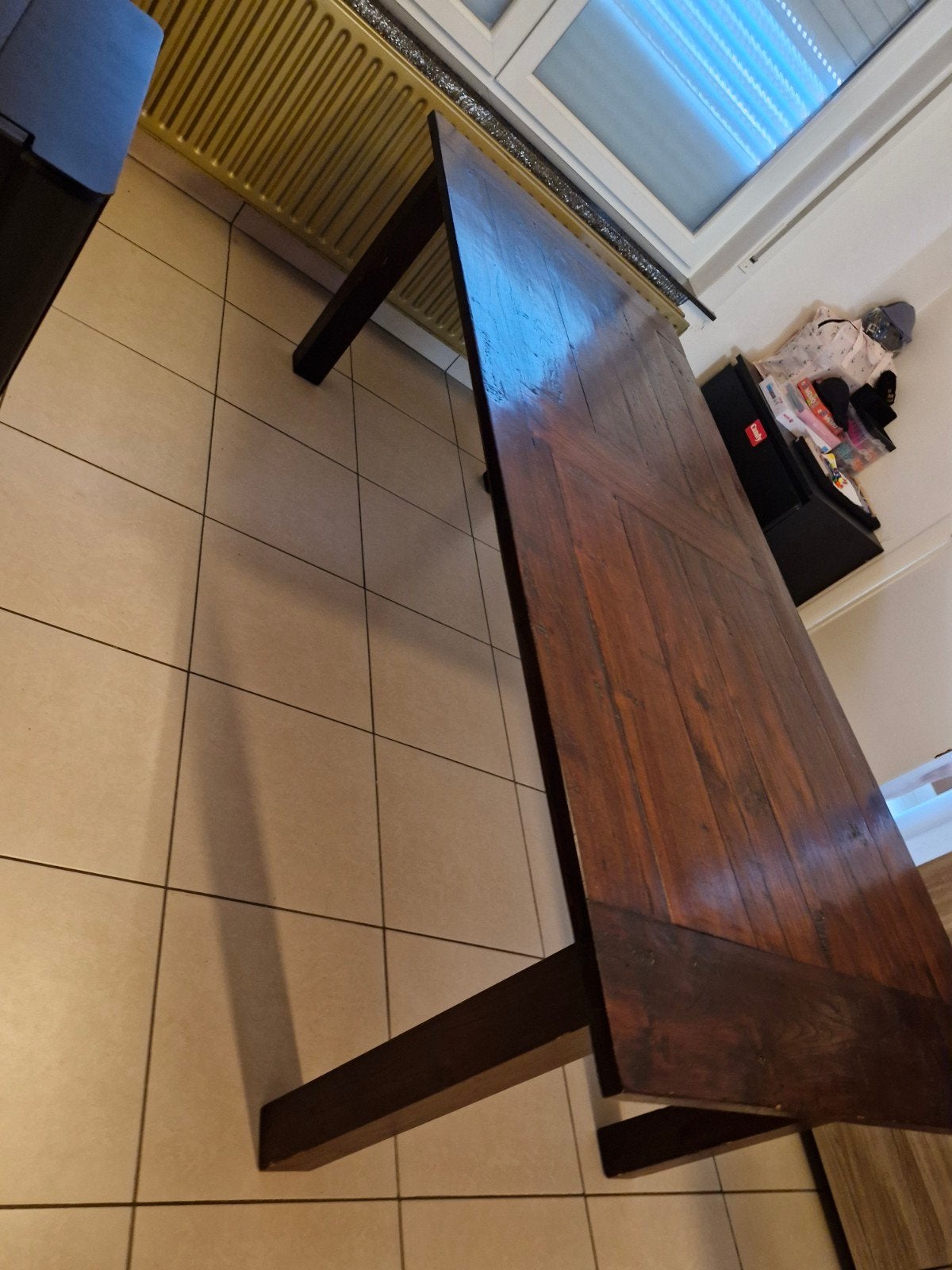 antiek eikenhout tafel, Ophalen