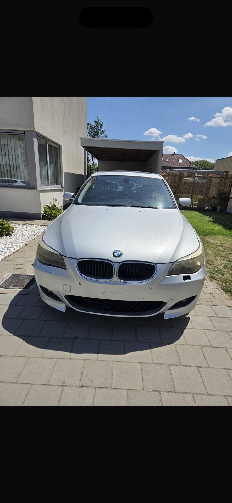 Bmw 520i, Autos, Cuir, Argent ou Gris, Boîte manuelle, Noir