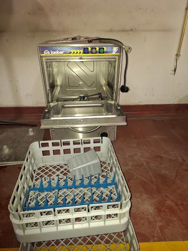 Glazenwasser Lamber super QS afwasmachine, Huis en Inrichting, Ophalen, Zilver, Metaal, Overige merken