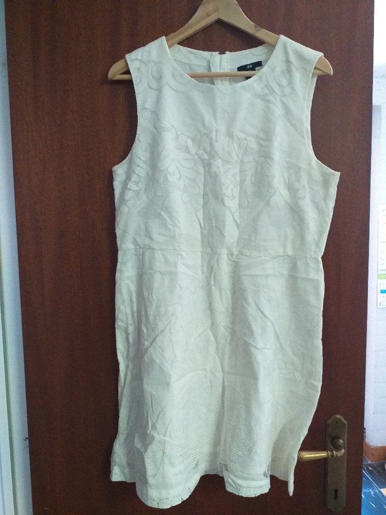 Zomerkleedje, Kleding | Dames, H&M, Verzenden, Wit, Maat 42/44 (L)
