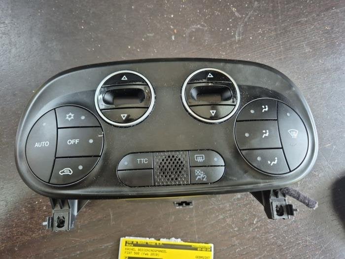 Panneau de commandes chauffage d'un Fiat 500, -, 3 mois de garantie, Utilisé, Fiat