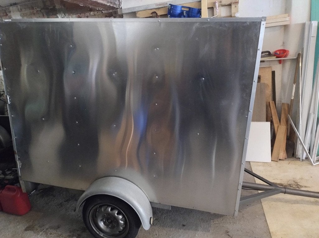 Gesloten aanhangwagen in aluminium, Enlèvement