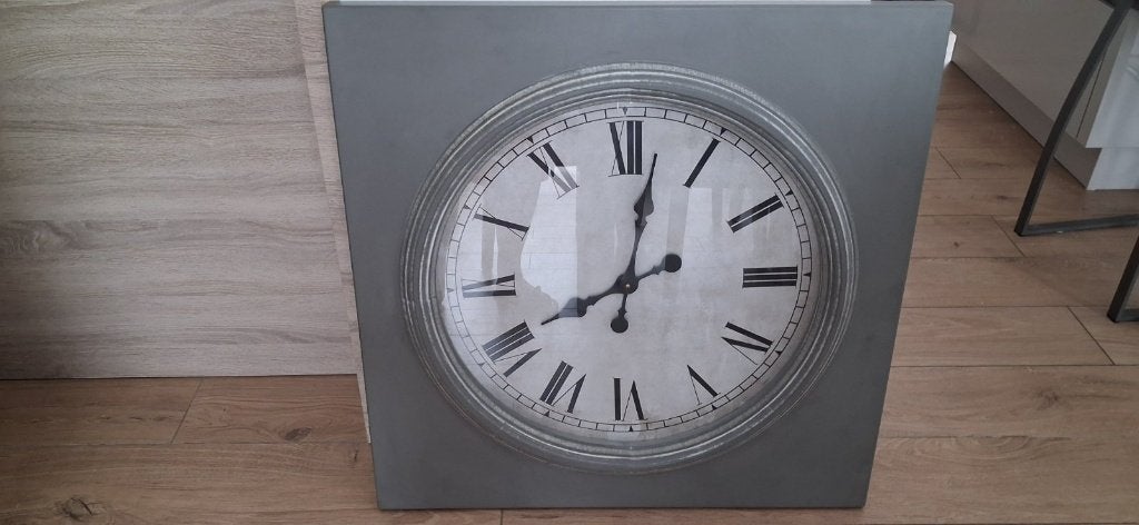 grande horloge de chez maison du monde, Huis en Inrichting, Ophalen of Verzenden, Zo goed als nieuw, Grijs