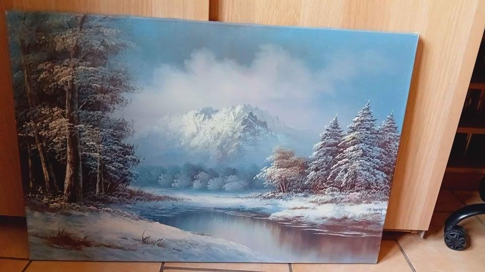 Peinture sur toile 90*60 cm, Ophalen, Doek