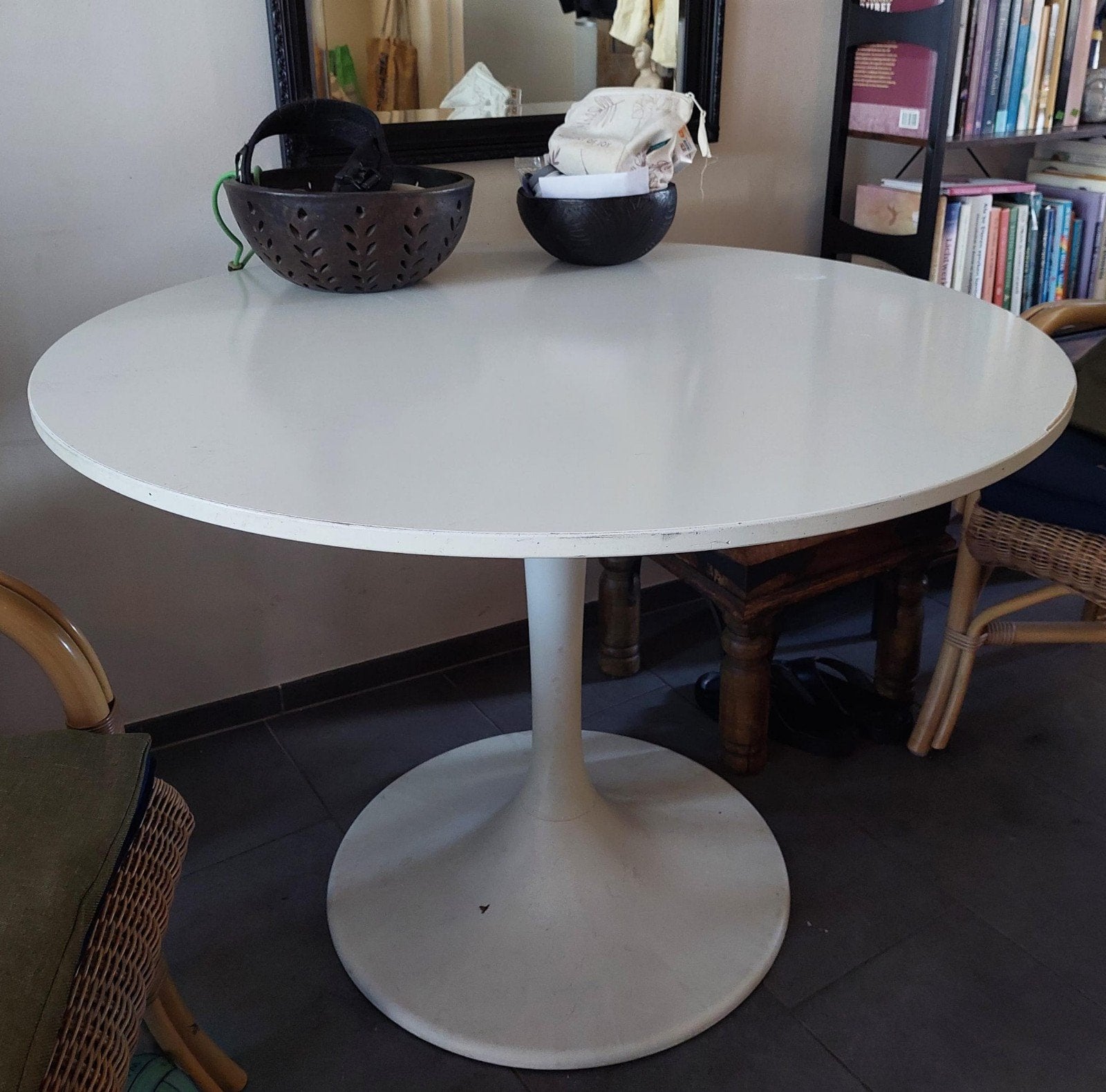 tafel Ikea gratis af te halen H 75cm 105cm blad, Huis en Inrichting, Ophalen, Gebruikt