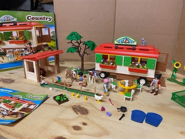 Remorque Playmobil comme neuve avec boîte, Enlèvement ou Envoi, Comme neuf, Kit complet, Autres types