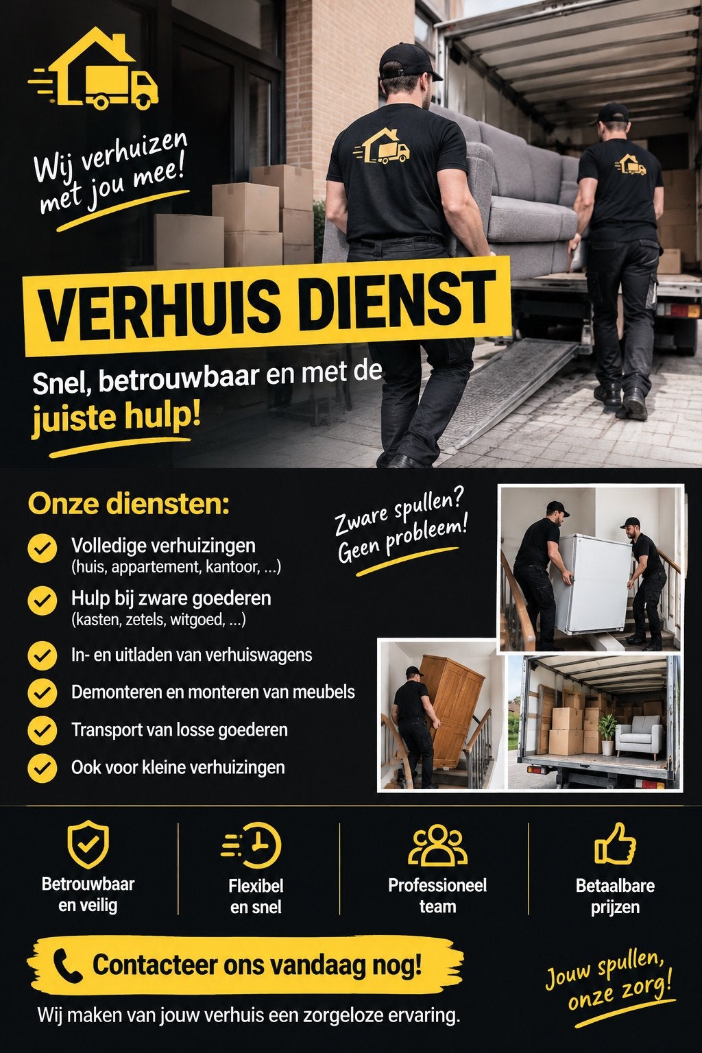 Verhuis dienst, Tickets & Billets