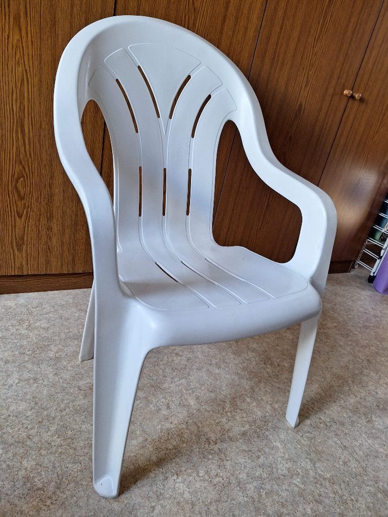tuinstoelen met kussens, Ophalen, Zo goed als nieuw, Kunststof, Stapelbaar