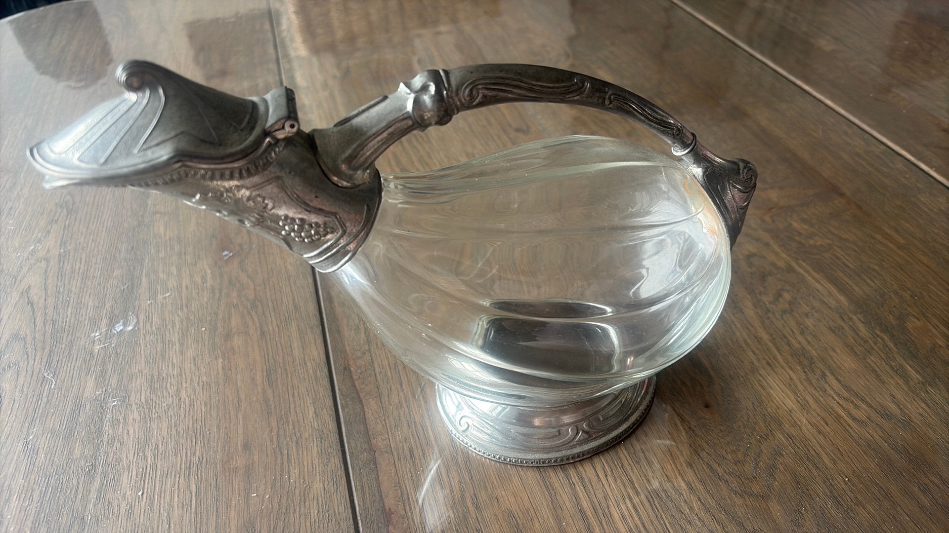 Vase carafe en cristal, Enlèvement
