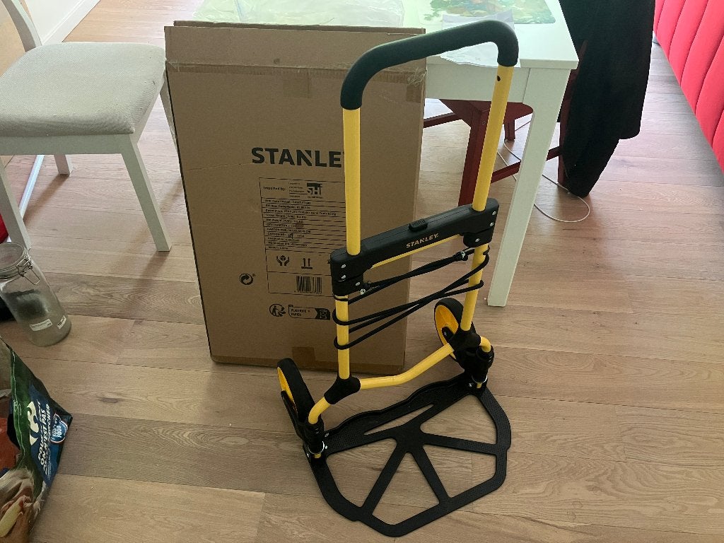 Stanley FT582 inklapbare steekwagen, 100 liter of meer, Ophalen of Verzenden, Zo goed als nieuw, Steekwagen