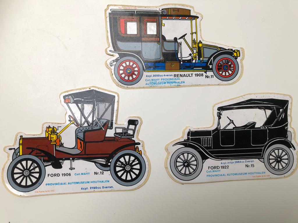 Oldtimer auto sticker Ford en Renault, Enlèvement ou Envoi, Neuf, Voiture ou Moto