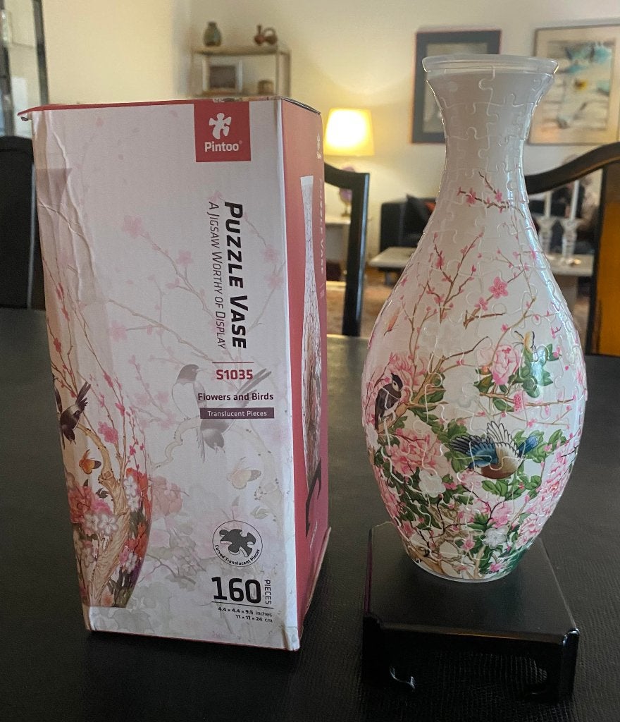 160 stukjes 3D „Vase” puzzel, Ophalen of Verzenden, Minder dan 500 stukjes, Gebruikt, Legpuzzel
