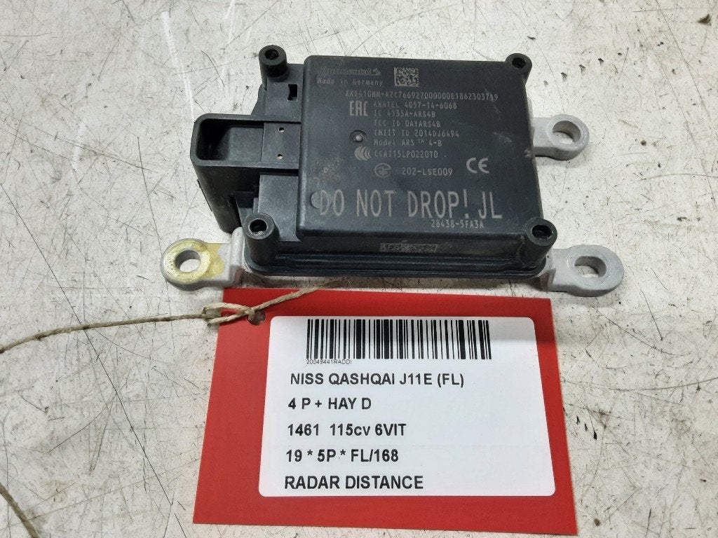 RADAR ANTI COLLISION Nissan Qashqai (J11) (28438-5FA3A), Mevr. I. Hauben, Utilisé, Rue de l'Espoir 34 34
4030  GRIVEGNÉE, BE, Info@Collignon.be