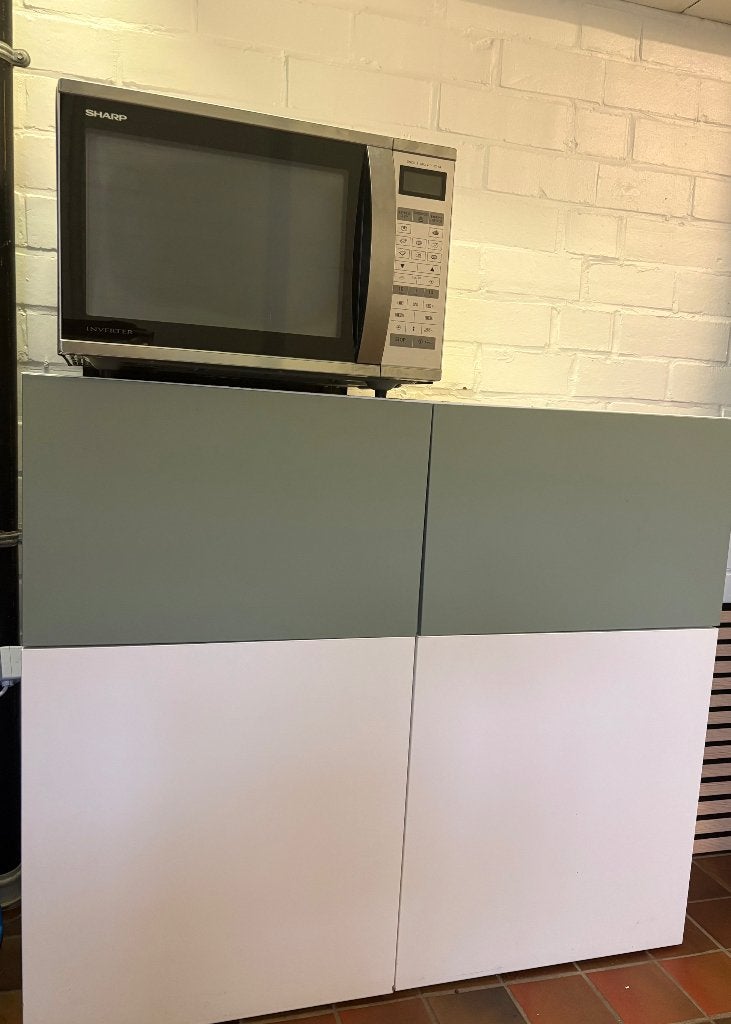 Keuken kast met combimagnetron SHARP, Ophalen, Gebruikt, Wit, Overige typen