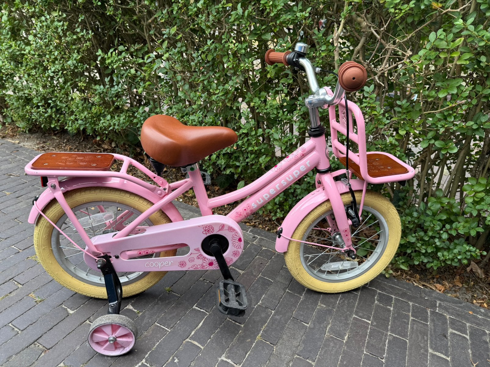 Kinderfiets 14 inch - Supersuper Cooper, Enlèvement, Utilisé, Frein à rétropédalage, 14 pouces ou moins