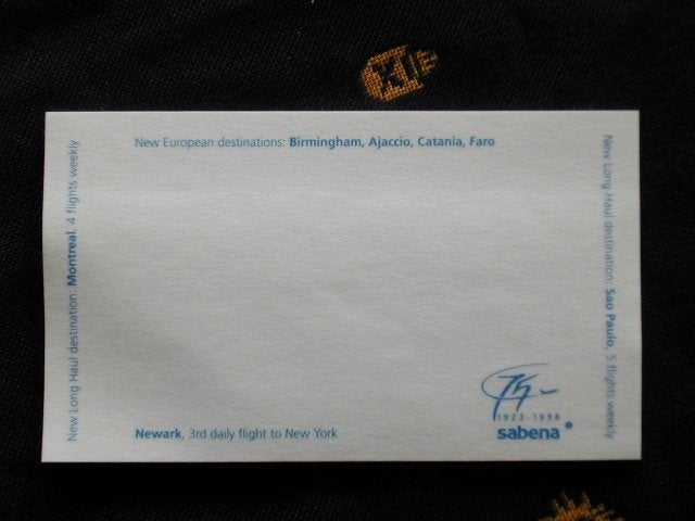 Sabena Post-It Document #044 – 75ste Verjaardag (1923-1998), Ophalen of Verzenden, Nieuw