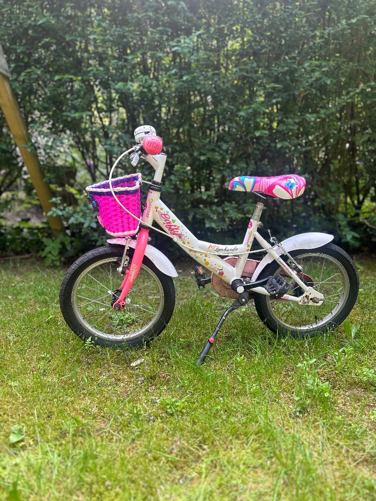 Lombardo kinderfiets, Ophalen, Gebruikt, Velgrem, Minder dan 16 inch