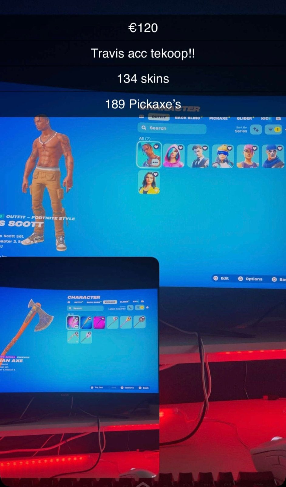 Travis scott account, Games en Spelcomputers, Ophalen of Verzenden, Zo goed als nieuw