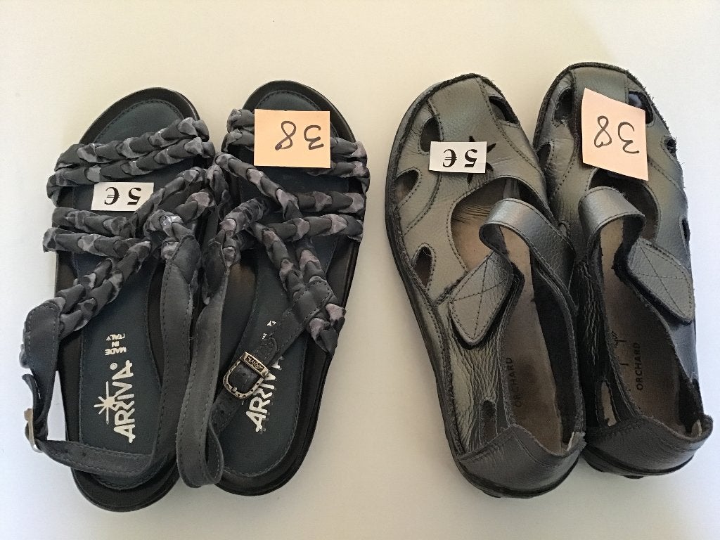 2 paar dames sandalen maat 38 aan 5 euro per paar, Ophalen of Verzenden, Zo goed als nieuw