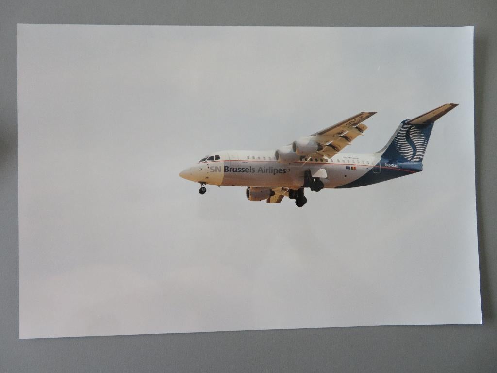 grote foto SN Brussels Airlines fly SN.Com 00-DJT, Verzamelen, Verzenden, Zo goed als nieuw, Kaart, Foto of Prent