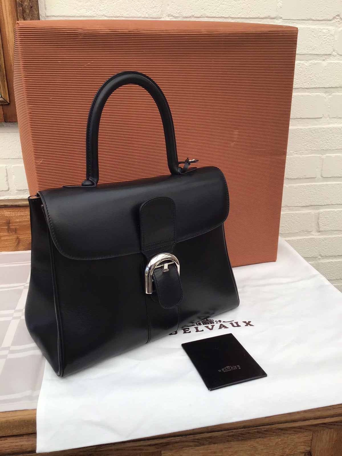 Delvaux Brillant MM, Ophalen of Verzenden, Zo goed als nieuw, Zwart