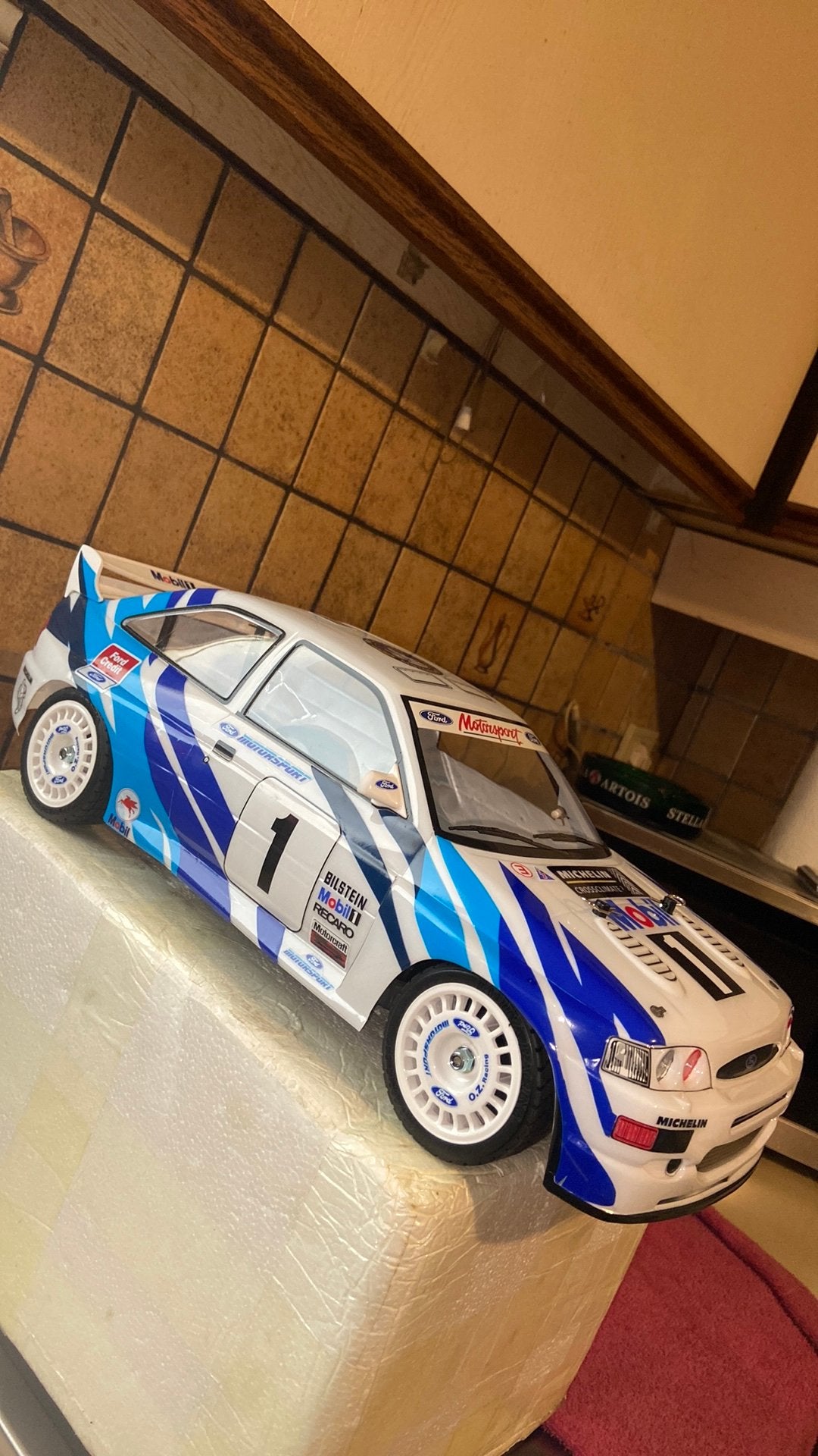 RC Tamiya TT02 Ford Escort RS Cosworth NAGELNIEUW, Elektro, Nieuw, Ophalen of Verzenden, Schaal 1:10