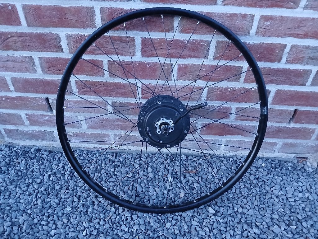 Decathlon Riverside 500E fietsachterwiel, Gebruikt, Elektrische fiets, RIVERSIDE, Aluminium