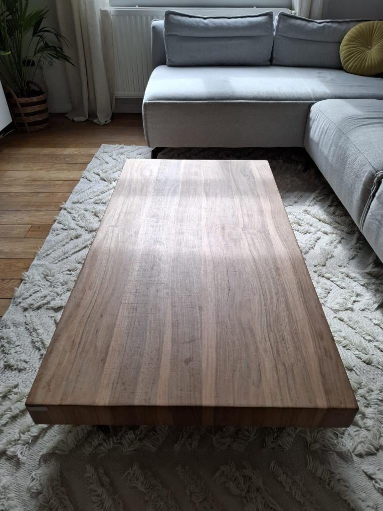 XOOON design salontafel – Massief hout, nog in mooie staat, Ophalen, Gebruikt, 100 tot 150 cm, Eikenhout