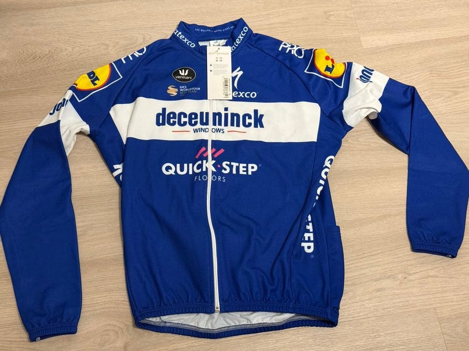 Fiets shirt lange mouw Vermarc Quickstep, Neuf, Enlèvement ou Envoi, Taille 56/58 (XL), Course à pied ou Cyclisme