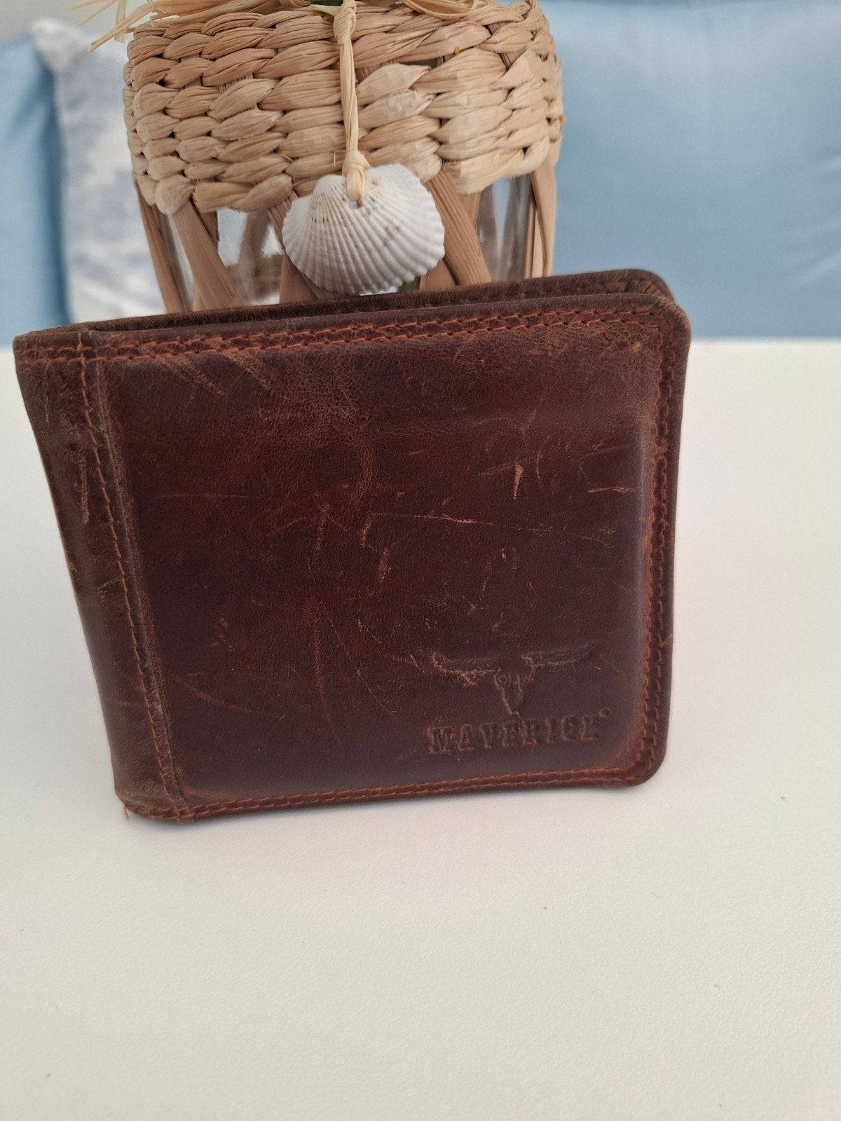 Heren Portefeuille Maverick RFID Protection 11x9cm, Handtassen en Accessoires, Ophalen