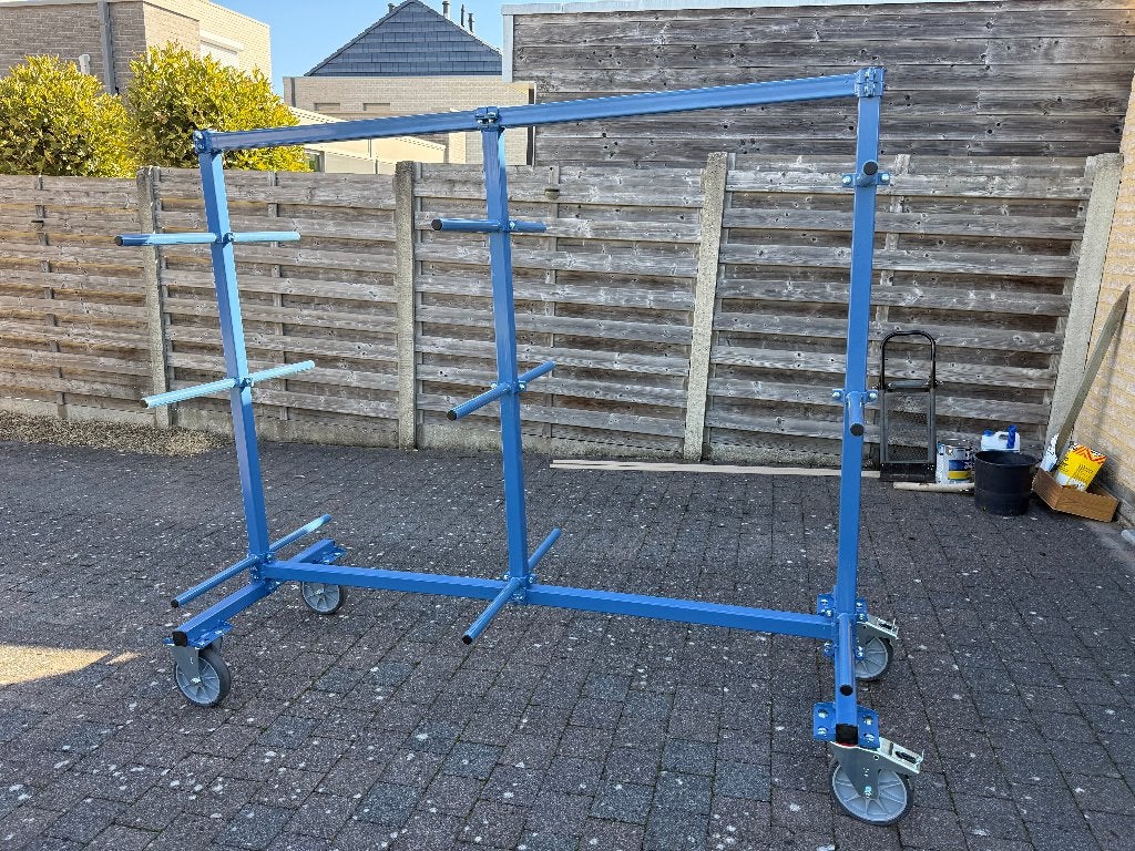 Draagarmwagen 500 kg dubbelzijdig 2000x800 PVC, Ophalen, Zo goed als nieuw