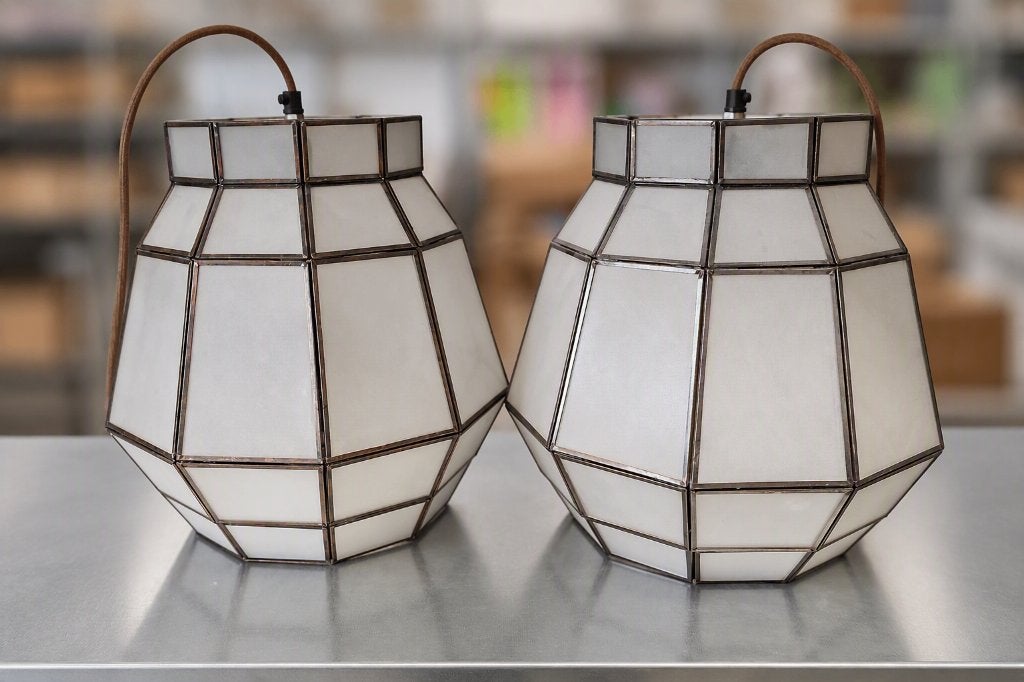 PTMD glazen hanglamp 303030 cm – showmodel, Ophalen, Zo goed als nieuw, Glas, Overige fittingen