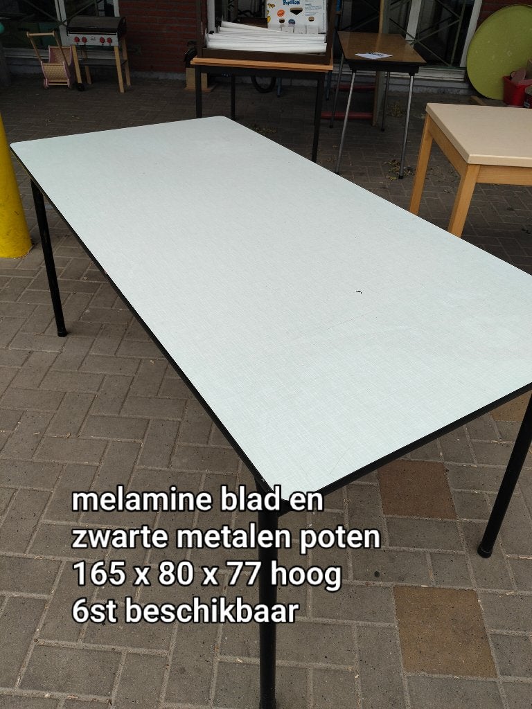 Tafels voor refter school - meerdere stuks, Ophalen, Gebruikt, Vijf personen of meer, Rechthoekig
