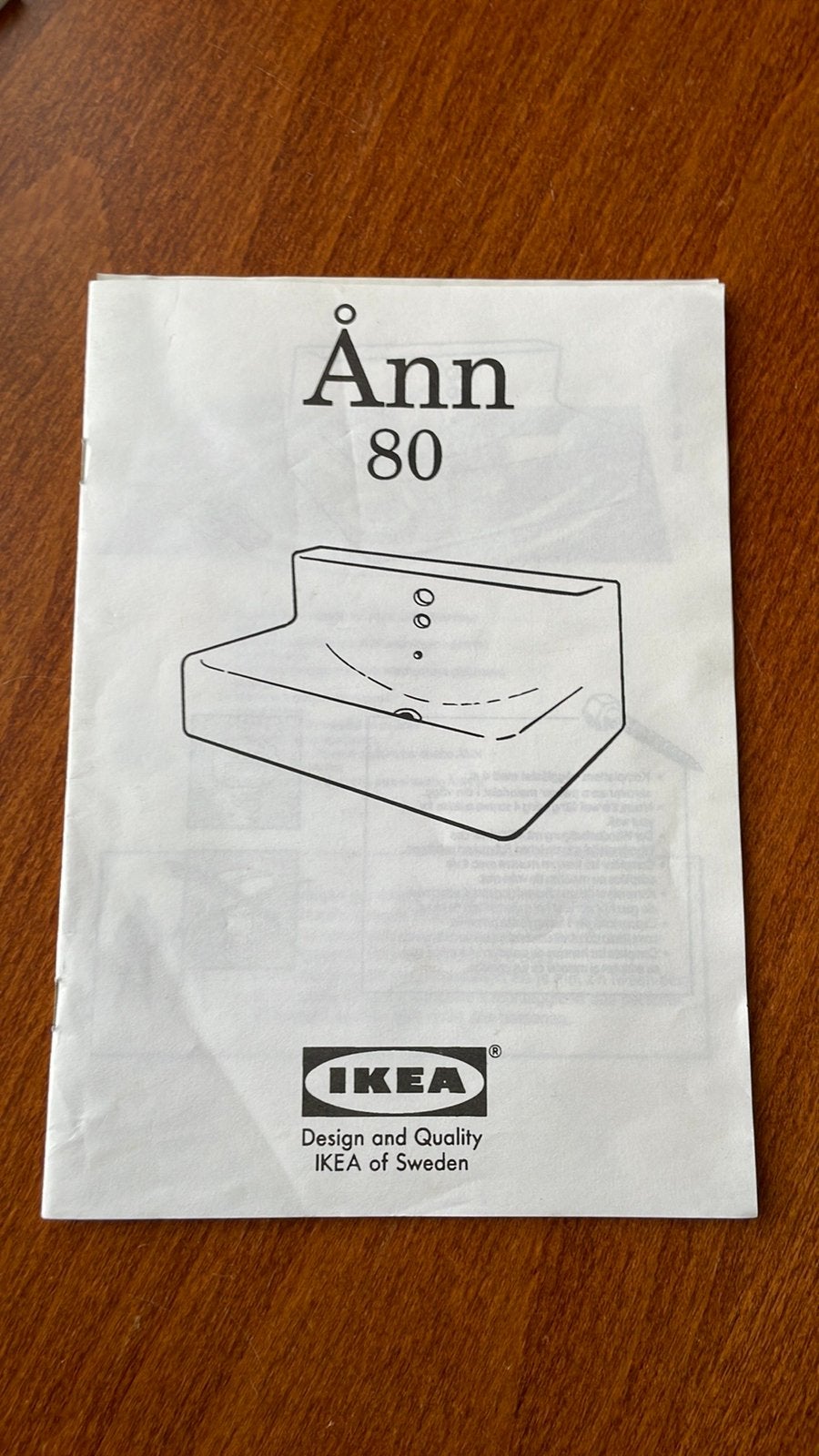 Ikea vintage design lavabo Ånn 80 (1998), 25 à 50 cm, Lavabo ou Évier, Moins de 100 cm, Enlèvement