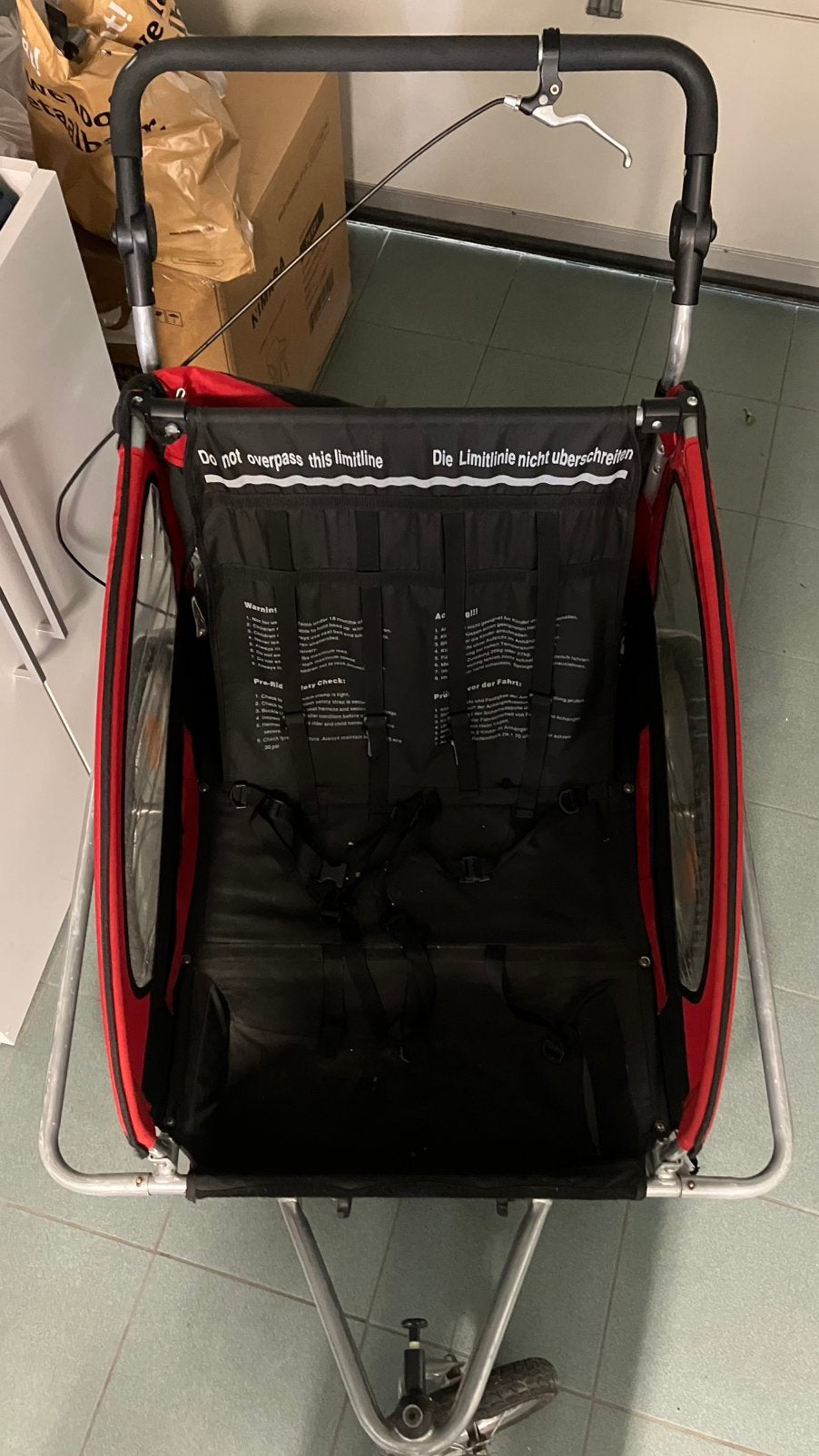 Fietskar, Enlèvement, Utilisé, Remorque pour enfant, Suspension