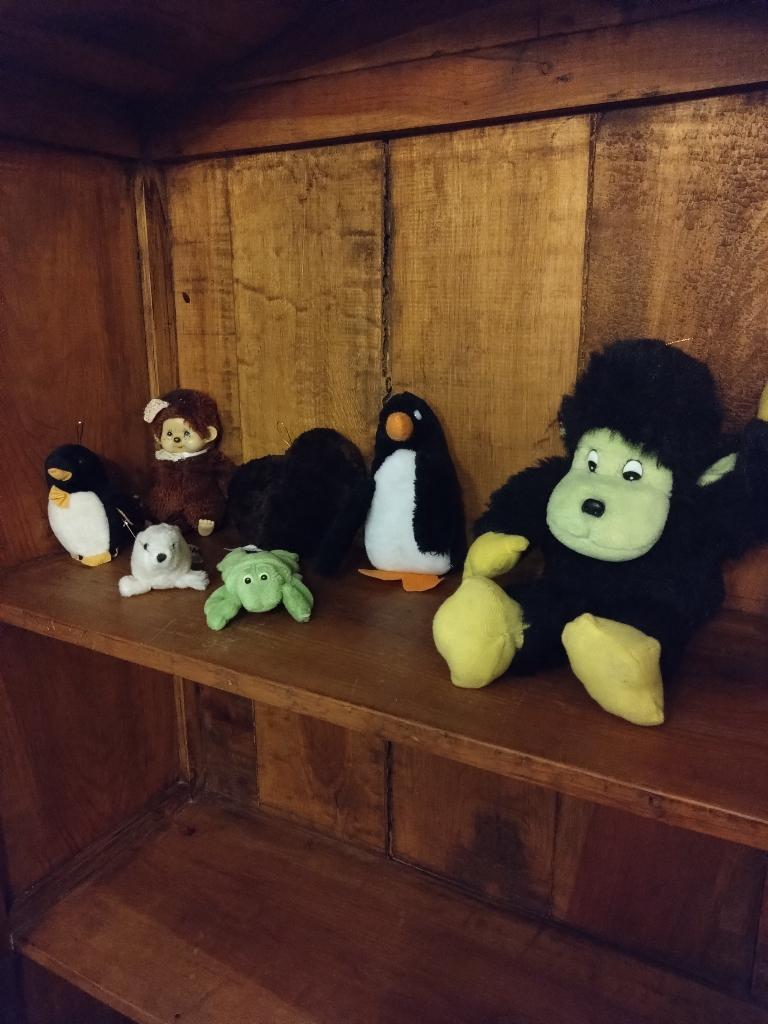 een set leuke knuffeltjes, Ophalen of Verzenden, Zo goed als nieuw, Kikker, Klein (minder dan 20 cm)
