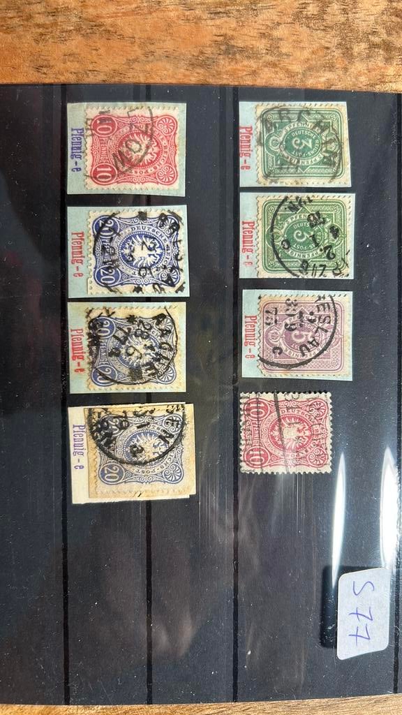 Empire allemand : estampillé Pfennige, Enlèvement ou Envoi
