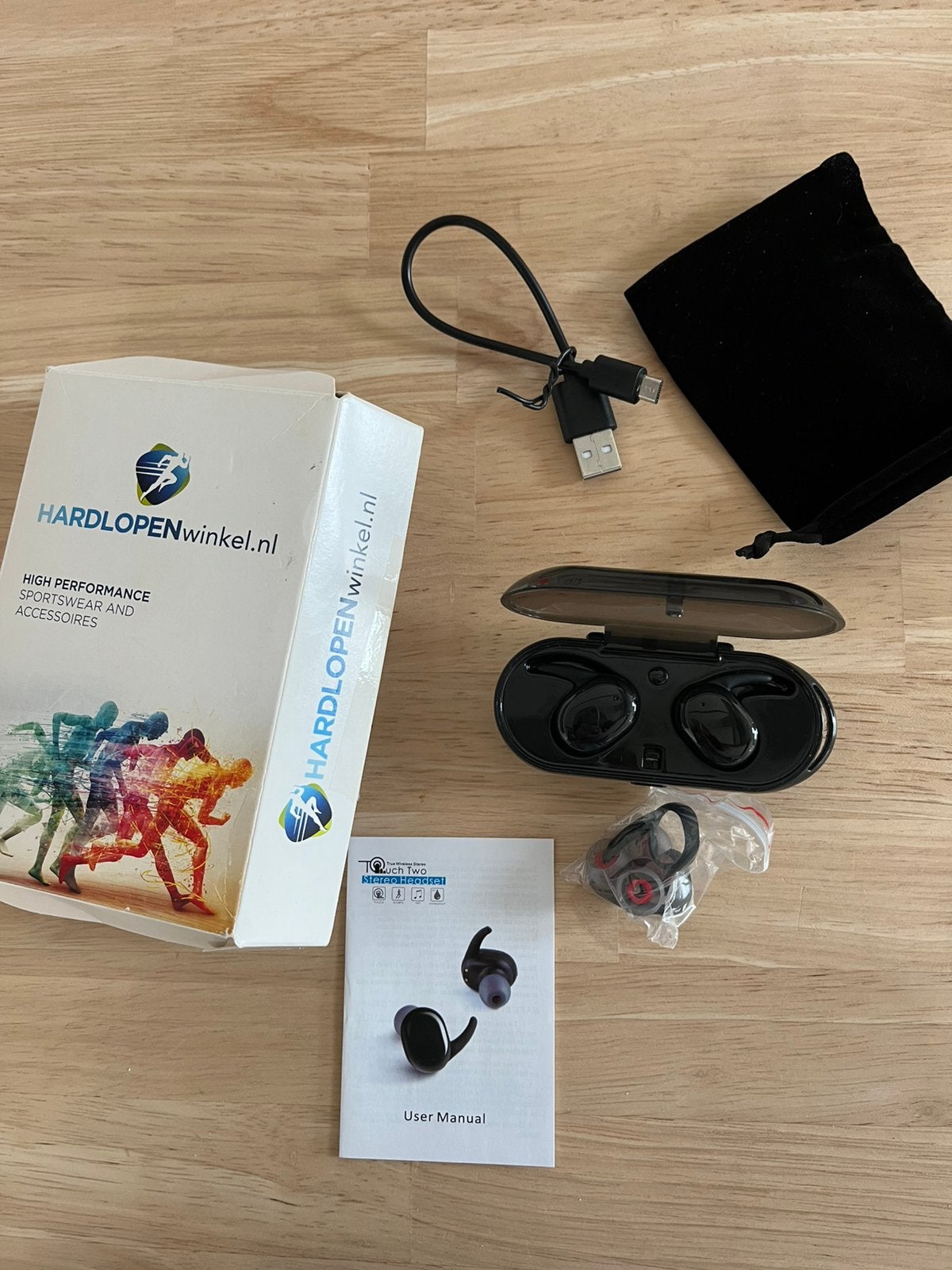 Sport draadloze oortjes, Sport en Fitness, Loopsport en Atletiek, Zo goed als nieuw, Ophalen of Verzenden