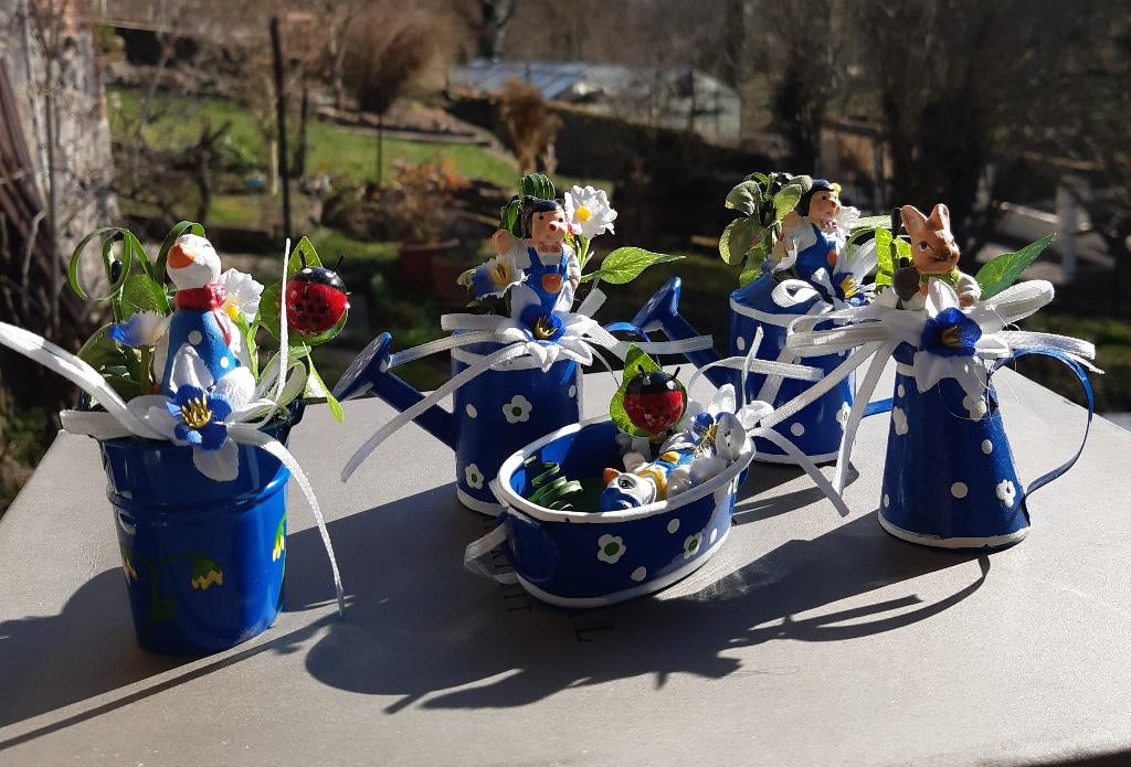 Lot de 5 décorations Pâques, Enlèvement, Neuf