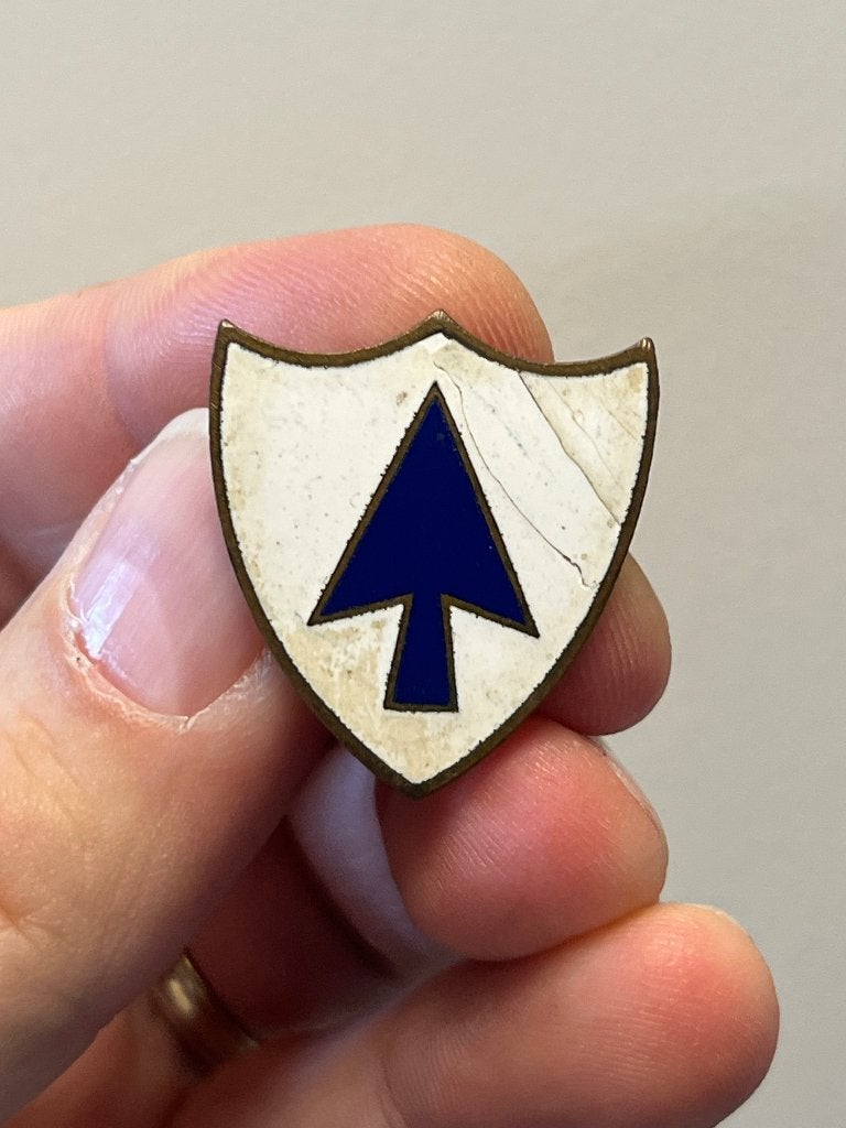Crest US Ww2. 1 Di 26th ri Omaha, Envoi, Armée de terre, Emblème ou Badge
